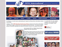Tablet Screenshot of dfwinternational.org